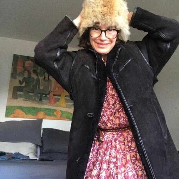 Shearling Vintage Coat - Picture 4 of 14